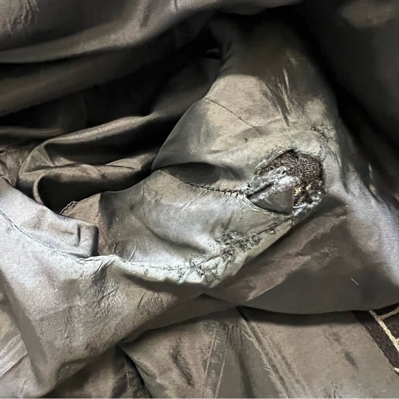 Gianni Versace Vtg Black White Wool Shearling Coat Button Jacket Retro Y2W 10 - Picture 17 of 17